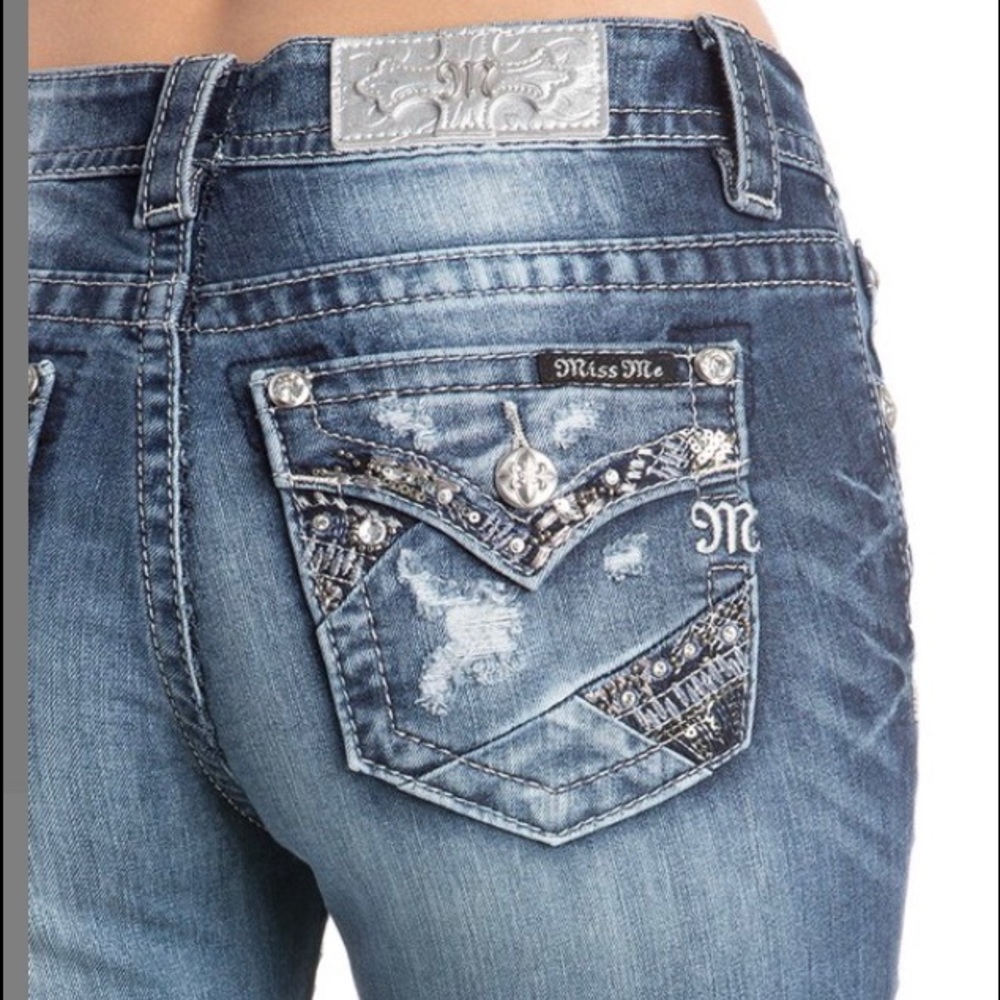 New Miss Me Jeans Standard Boot Cut Sz 25
